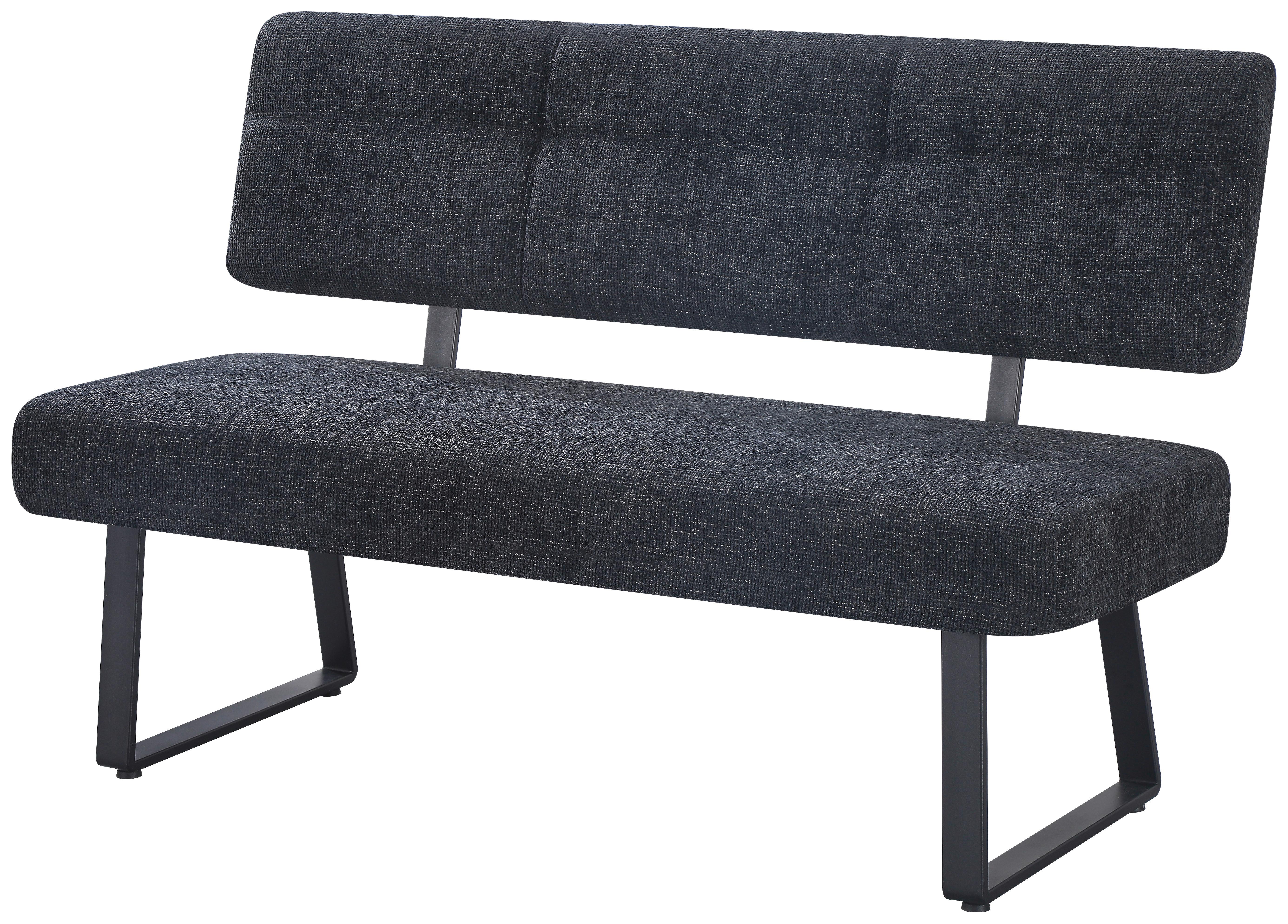 SEDACÍ LAVICE LUISE 2 - černá, Moderní, kov/textil (140/90/64cm) - Mömax