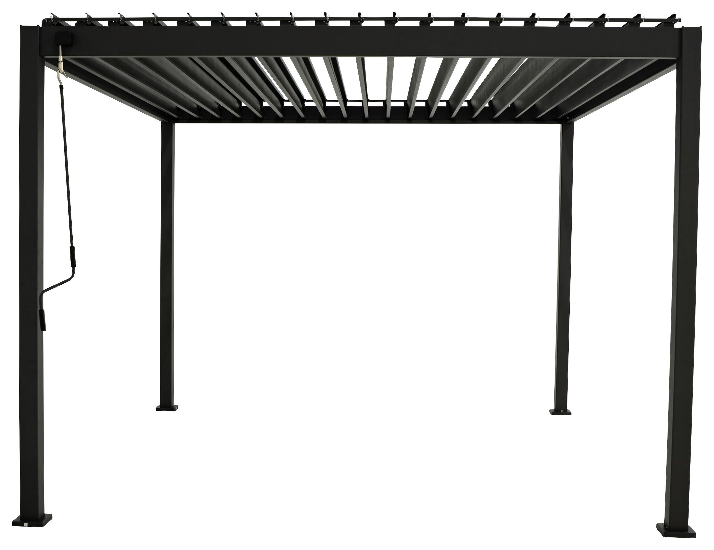 Pergola Basic 300x360cm Anthrazit - Anthrazit, Basics, Metall (360/240/300cm) - Gardenson