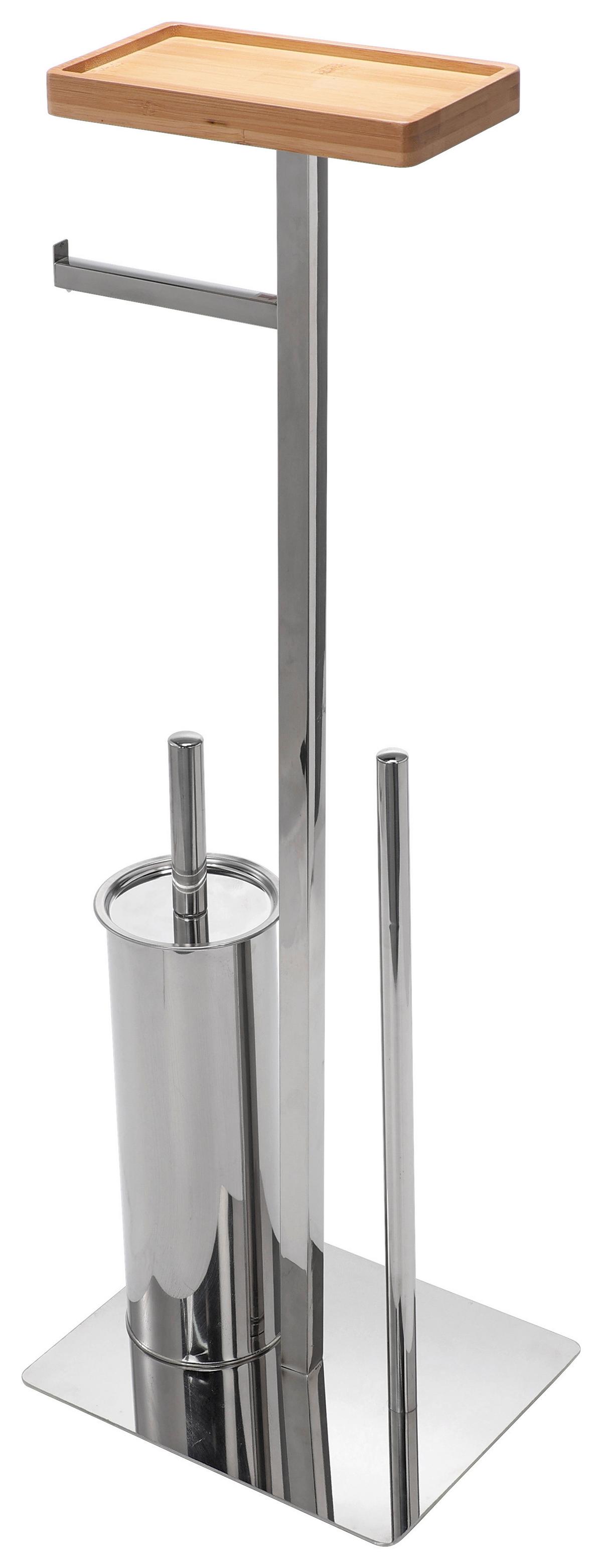 Wc Kefe-szett Pisa 1 B992495 - krómszínű, Konventionell, műanyag/fém (25/72,5/20cm) - Ondega