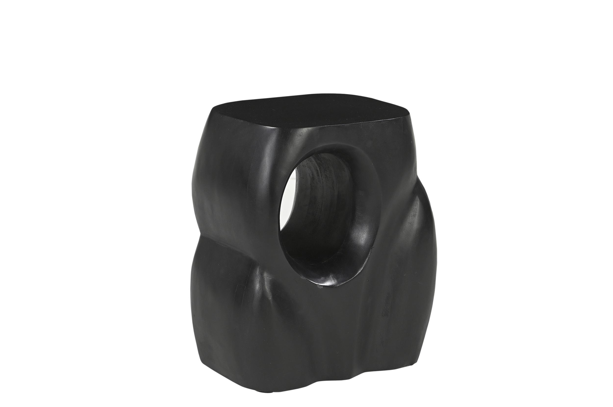 Beistelltisch Schwarz B: 36 cm - Schwarz, Design, Holz (36/26/41cm) - MID.YOU