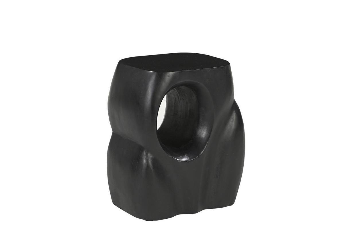 Beistelltisch Schwarz B: 36 cm - Schwarz, Design, Holz (36/26/41cm) - MID.YOU