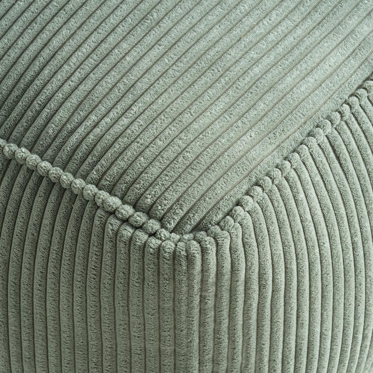 Taburet CAROLINE, zelený manšestr, max. 80 kg - světle zelená, Moderní, textil (80/38/50cm) - Mömax