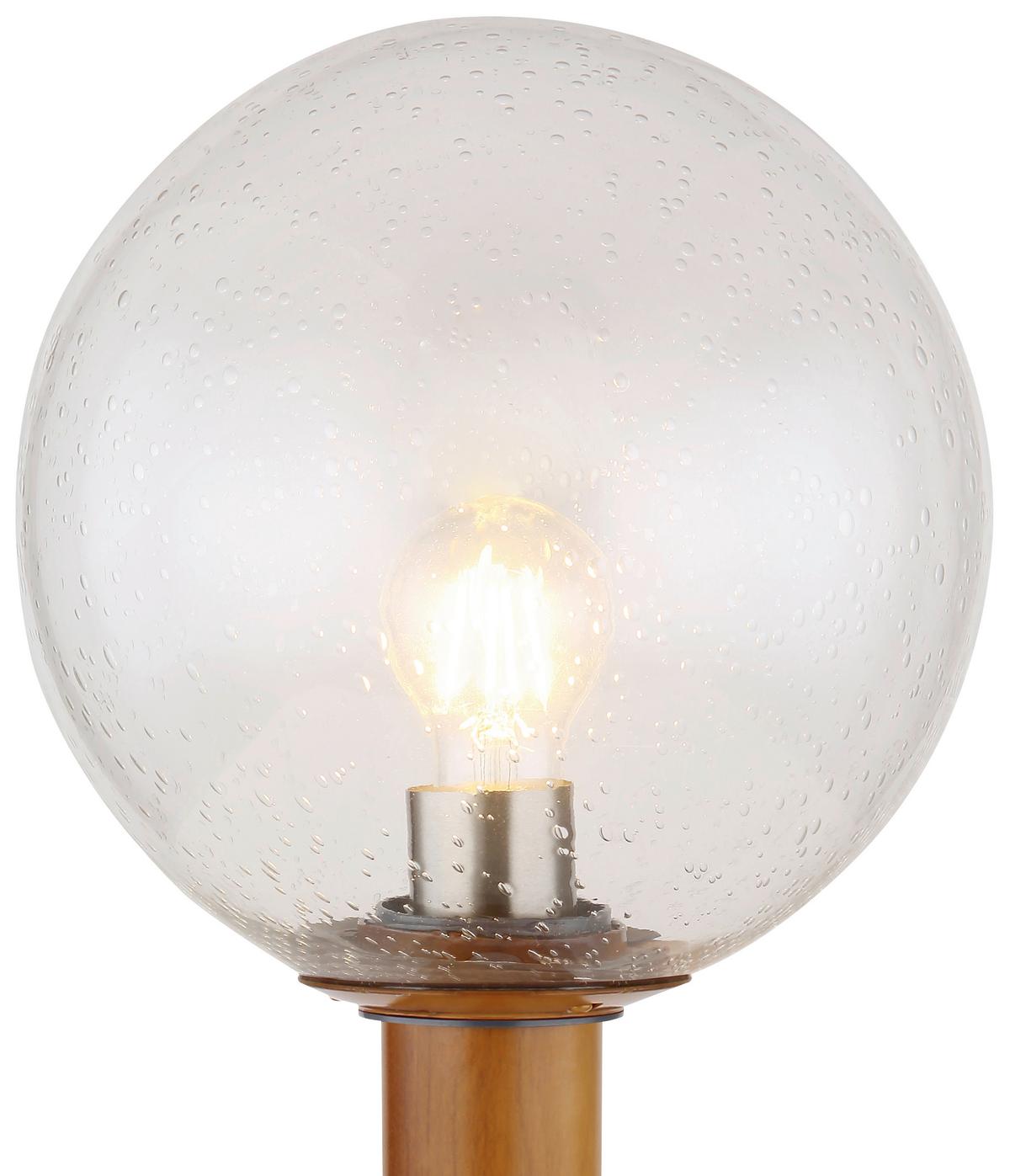 Außenleuchte Ossy 15 Watt Glas - Klar/Naturfarben, Basics, Glas/Metall (25/50cm) - Globo