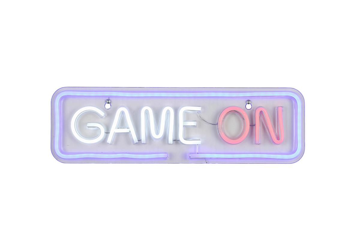 Led-dekoleuchte Dave - Transparent/Weiß, KONVENTIONELL, Kunststoff (40/12/1,3cm) - Luca Bessoni