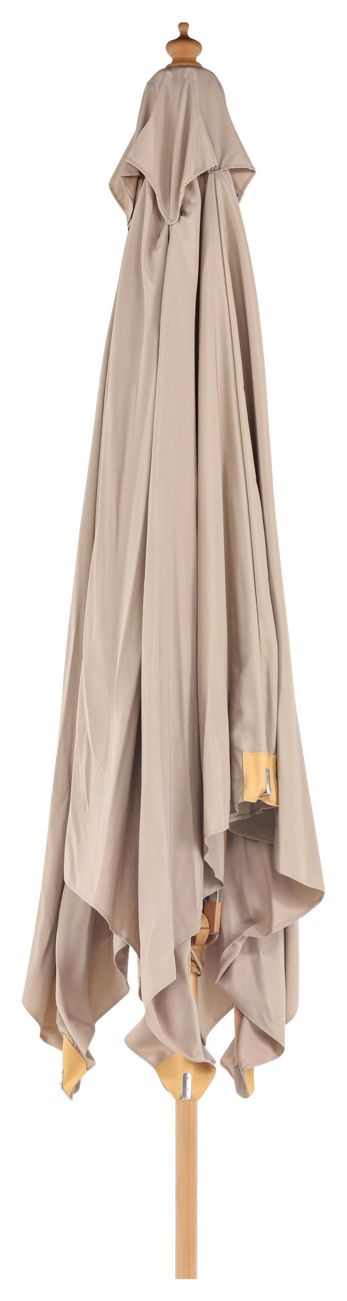 Sonnenschirm Naxos - Hellbraun, KONVENTIONELL (300/262/300cm) - Gardenson