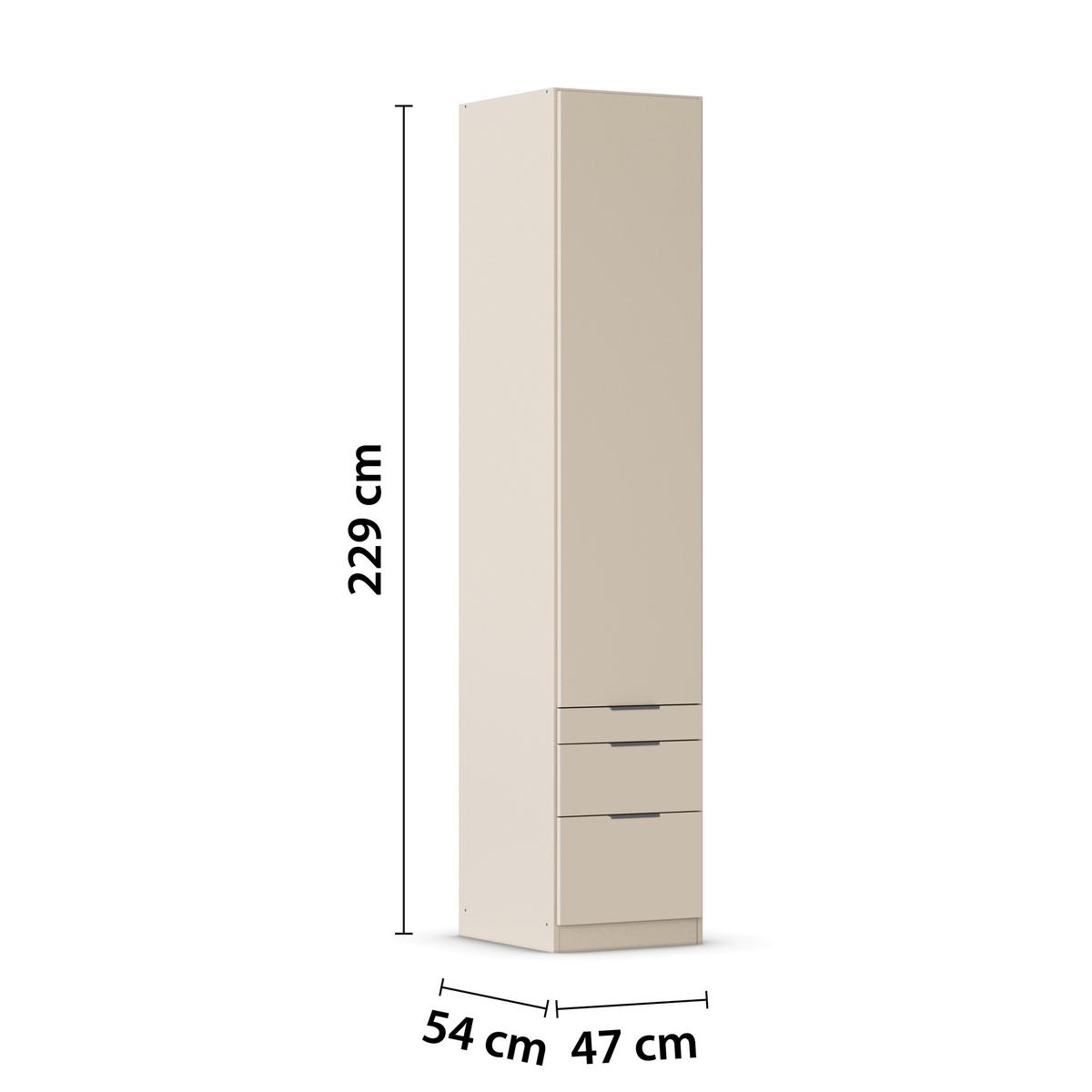 Drehtürenschrank Alabama Champagner B: 47 Cm - Champagner, MODERN, Holzwerkstoff (47/229/54cm) - Rauch Möbel