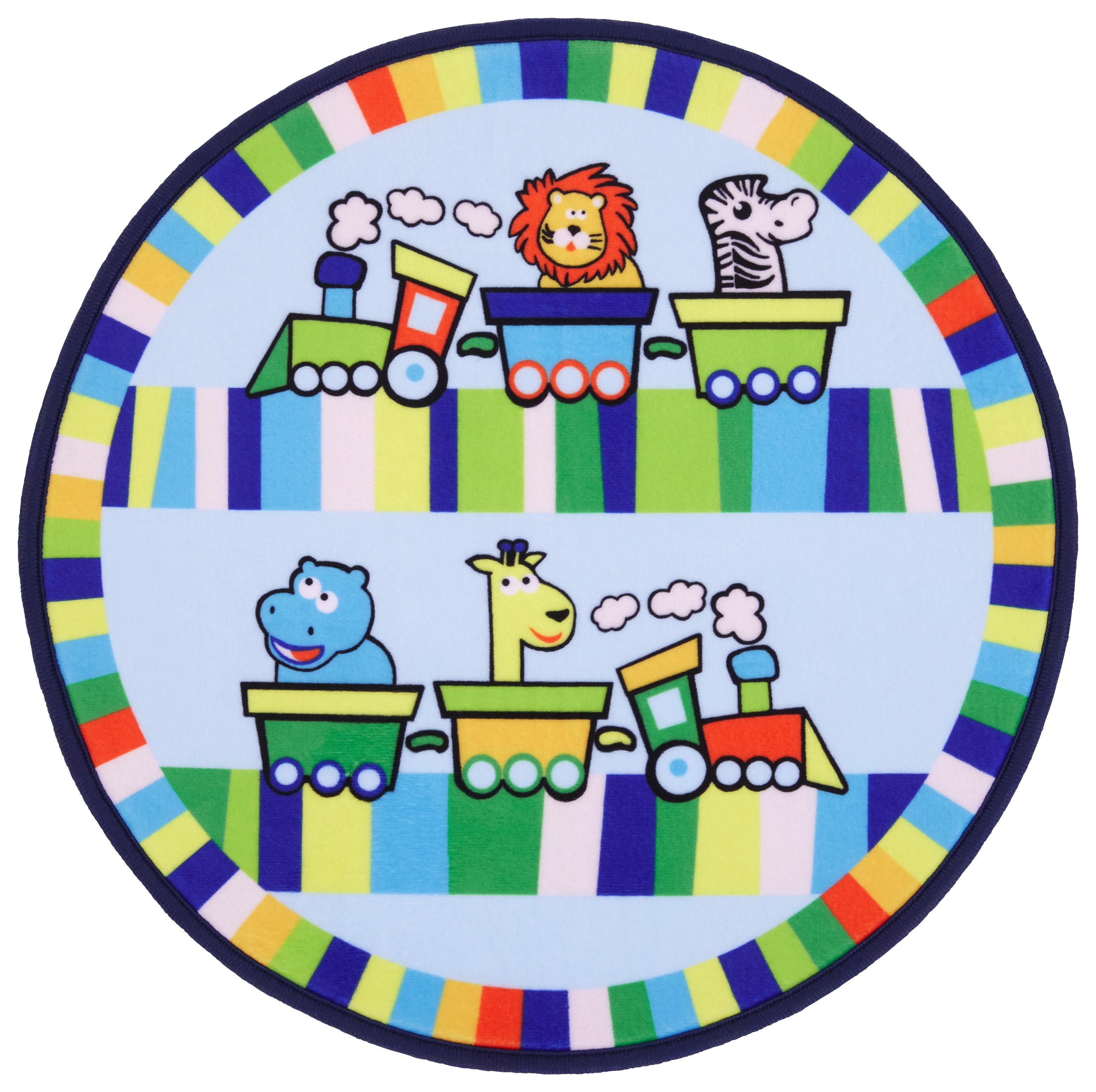 Gyerekszőnyeg Lionel - Kék, Textil (80cm) - Luca Bessoni