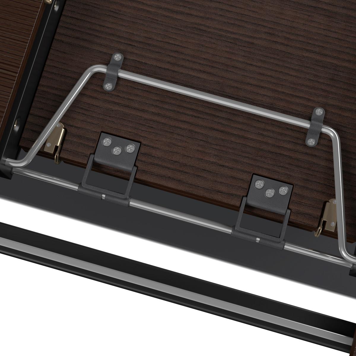 ROZŤAHOVACÍ STÔL AMADO - čierna/farba vlašského orecha, Modern, kov/drevo (160-200/76/90cm) - Bessagi Home