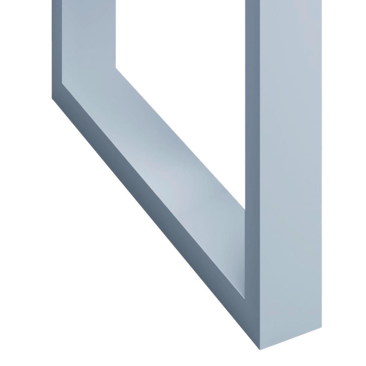 Schreibtisch Lona Weiß B: 50 Cm - Weiß, MODERN, Holzwerkstoff/Metall (80/50/76cm) - MID.YOU
