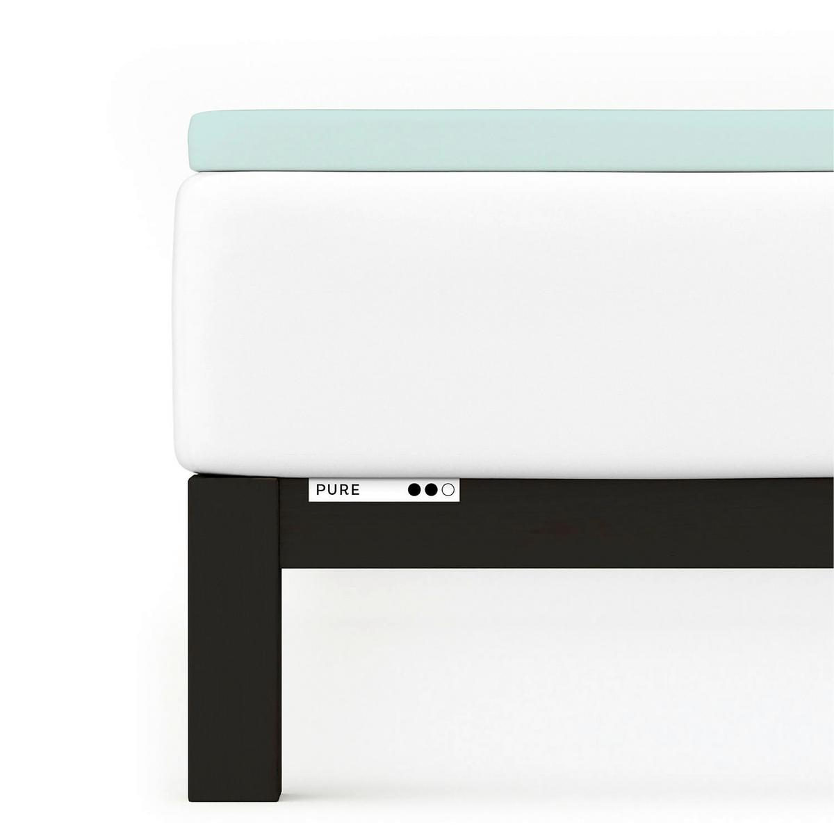 Topper-spannleintuch Pure Topper - Mintgrün, Basics, Textil (120-130/200-220cm) - Schlafgut