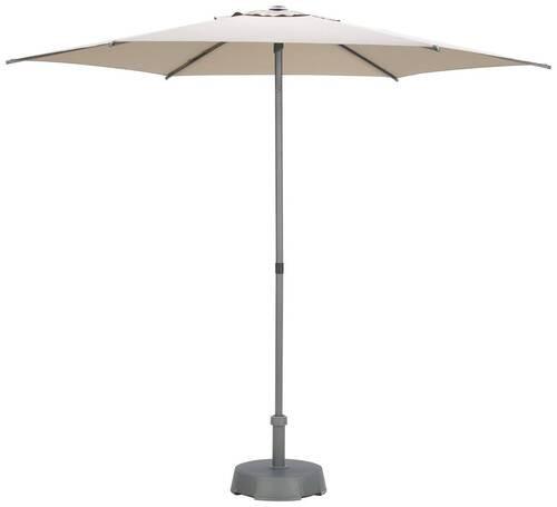 Sonnenschirm Sun BxHxT: 270x270x220 cm Taupe - Taupe/Anthrazit, MODERN, Textil/Metall (270/270/220cm) - Beldano