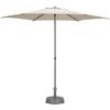 Sonnenschirm Sun BxHxT: 270x270x220 cm Taupe - Taupe/Anthrazit, MODERN, Textil/Metall (270/270/220cm) - Beldano