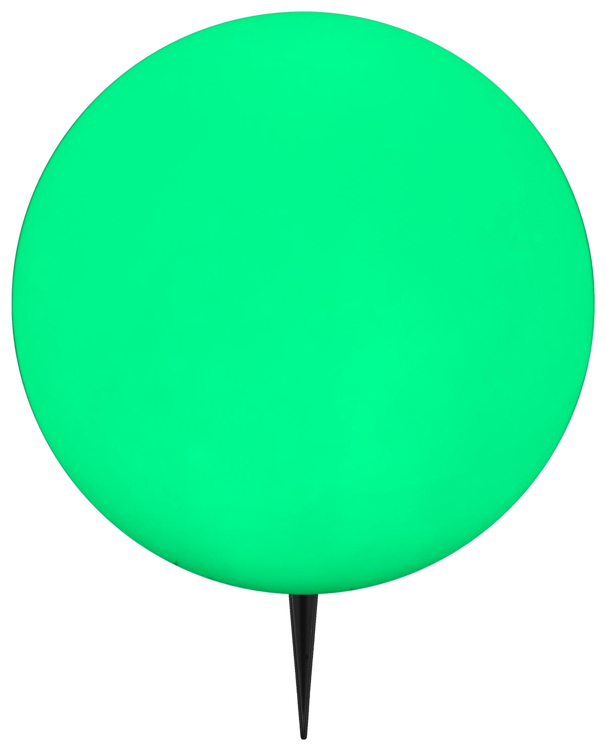 Solarleuchte Fiora - Schwarz/Weiß, MODERN, Kunststoff (30cm) - Homezone