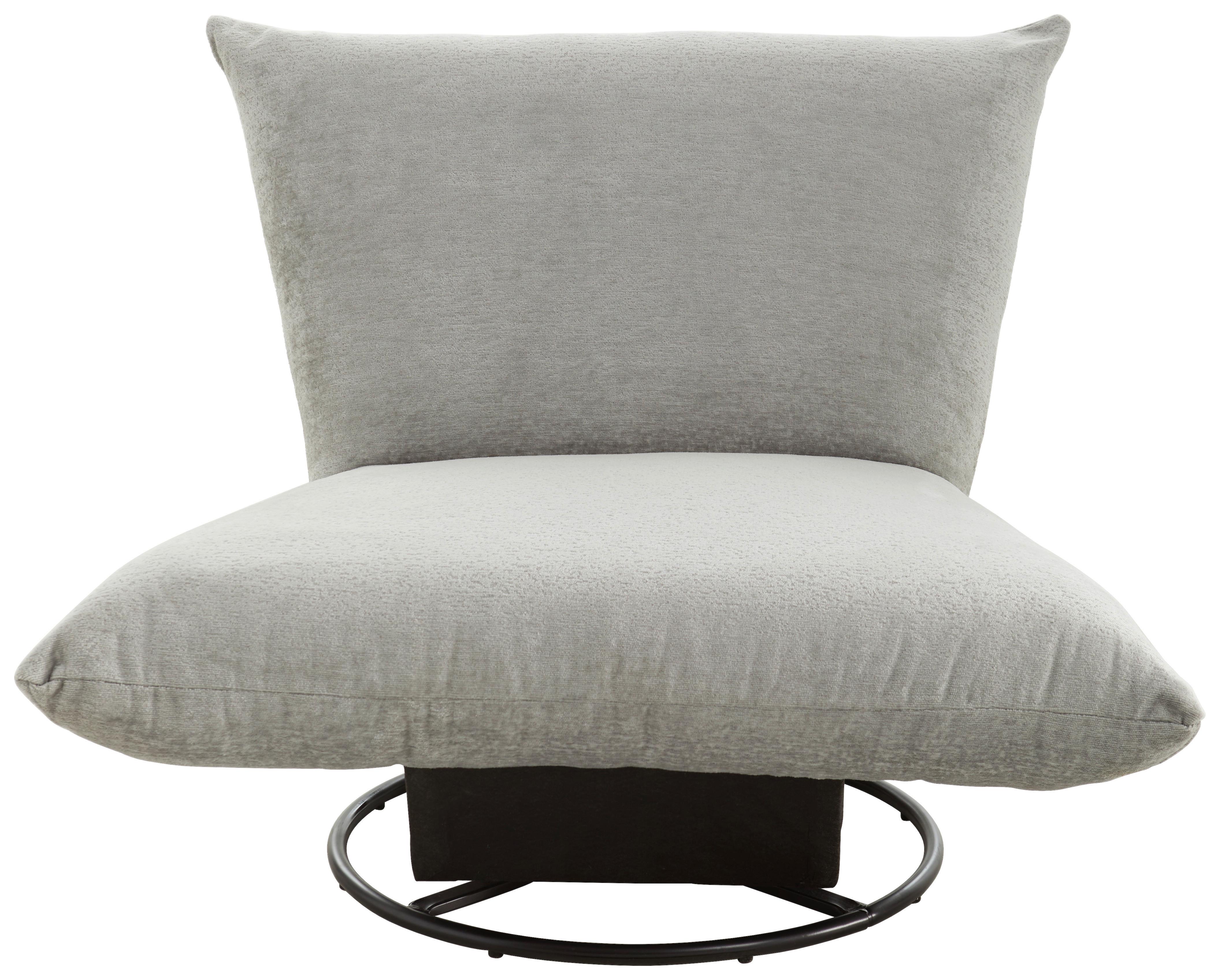 Relaxsessel Cremona Polyester Grau - Schwarz/Grau, Design, Textil (100/78/96cm) - Livetastic