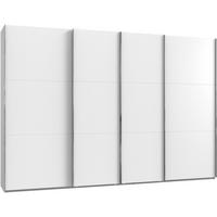 Schwebetürenschrank 350cm Level, Weiß - Weiß, MODERN, Holzwerkstoff (350/236/65cm) - MID.YOU