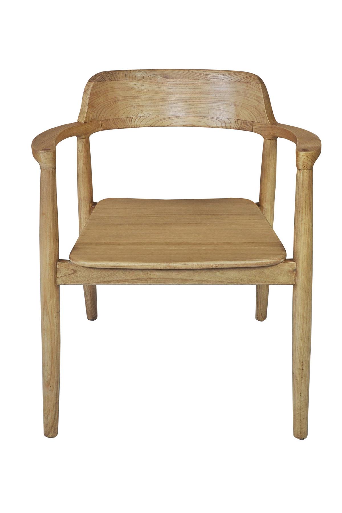 Armlehnstuhl Scandi Holz Naturfarben, B: 57 Cm - Naturfarben, ROMANTIK / LANDHAUS, Holz (57/76/61cm)