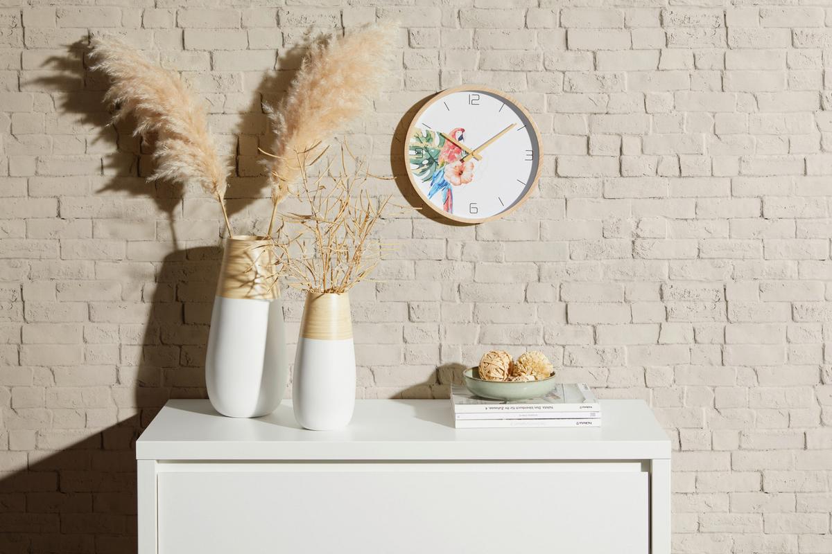 Wanduhr Cospa - Multicolor, Design, Glas/Papier (30/4cm) - Luca Bessoni