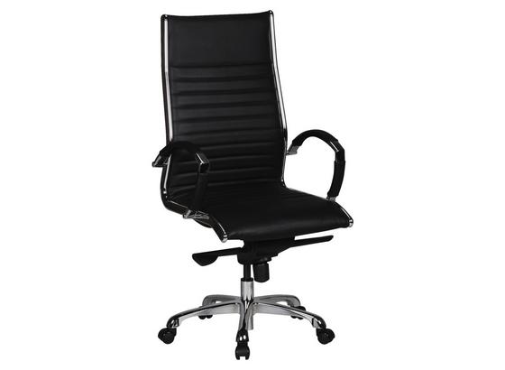 Chefsessel Salzburg B: ca. 60 cm Schwarz - Silberfarben/Schwarz, MODERN, Leder/Kunststoff (60/112/60cm) - Livetastic Chefsessel Salzburg B: ca. 60 cm Schwarz - Silberfarben/Schwarz, MODERN, Leder/Kunststoff (60/112/60cm) - Livetastic