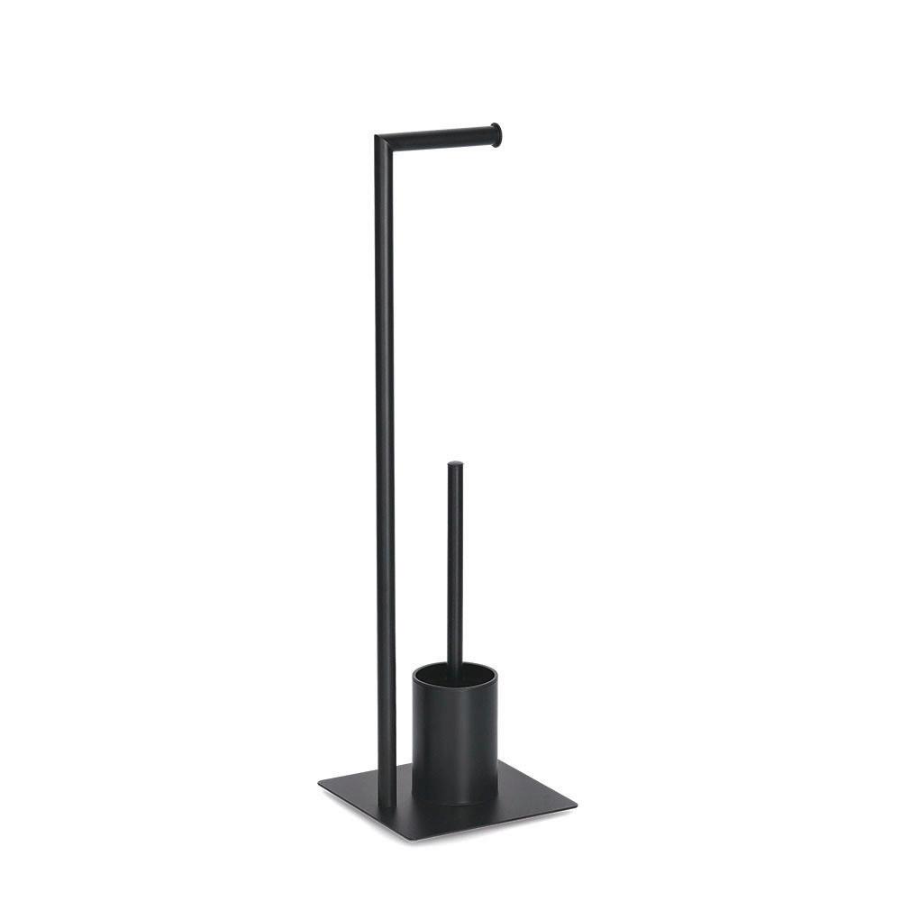 WC-Bürstengarnitur Schwarz, Metall