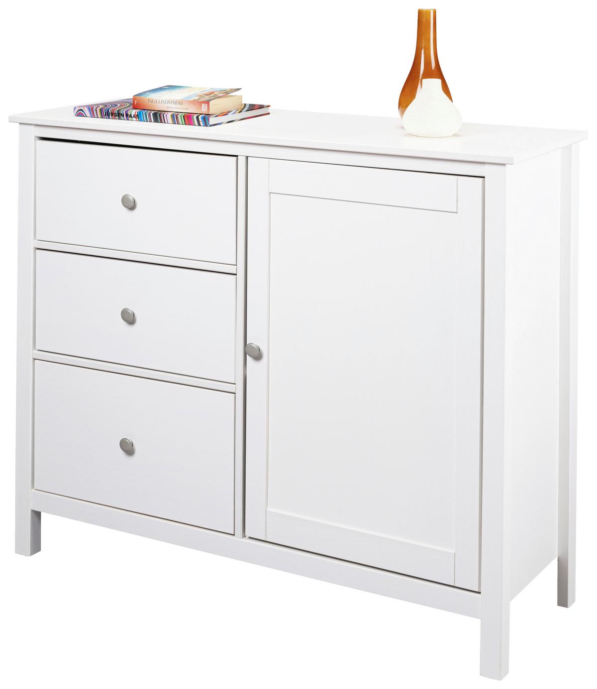 Kommode Chilly Home - Weiß, Design, Holz (110/96/40cm) - Livetastic