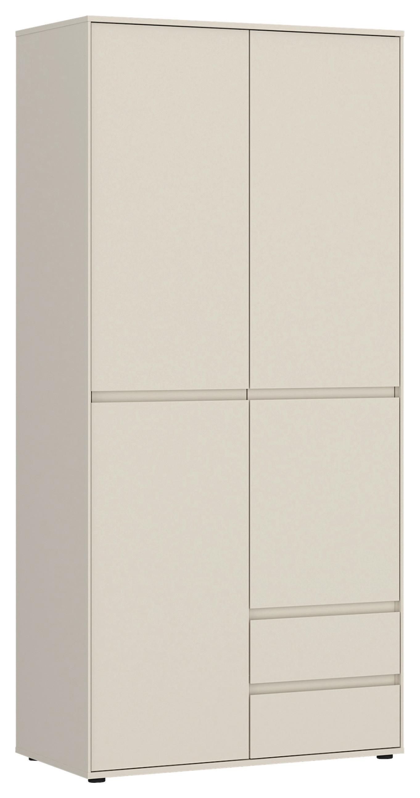 Kleiderschrank Zapato Kaschmir B: 92cm - Kaschmir, MODERN, Holzwerkstoff (92/199,9/55cm)