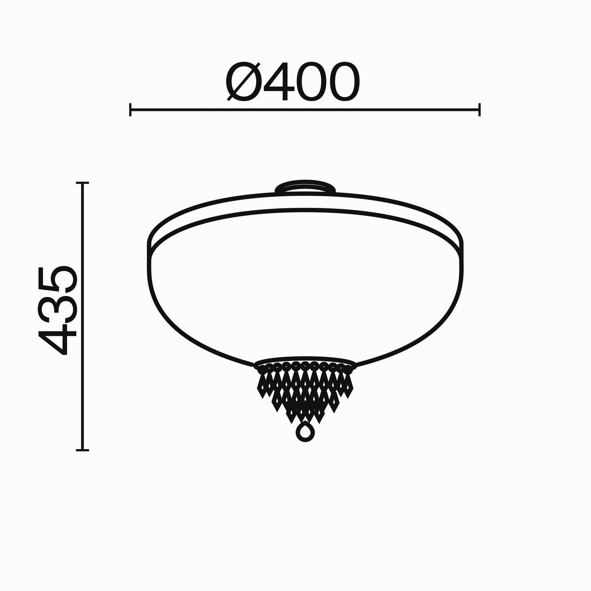 Kronleuchter Palace - Goldfarben, Trend, Glas/Metall (40/37/40cm) - MAYTONI