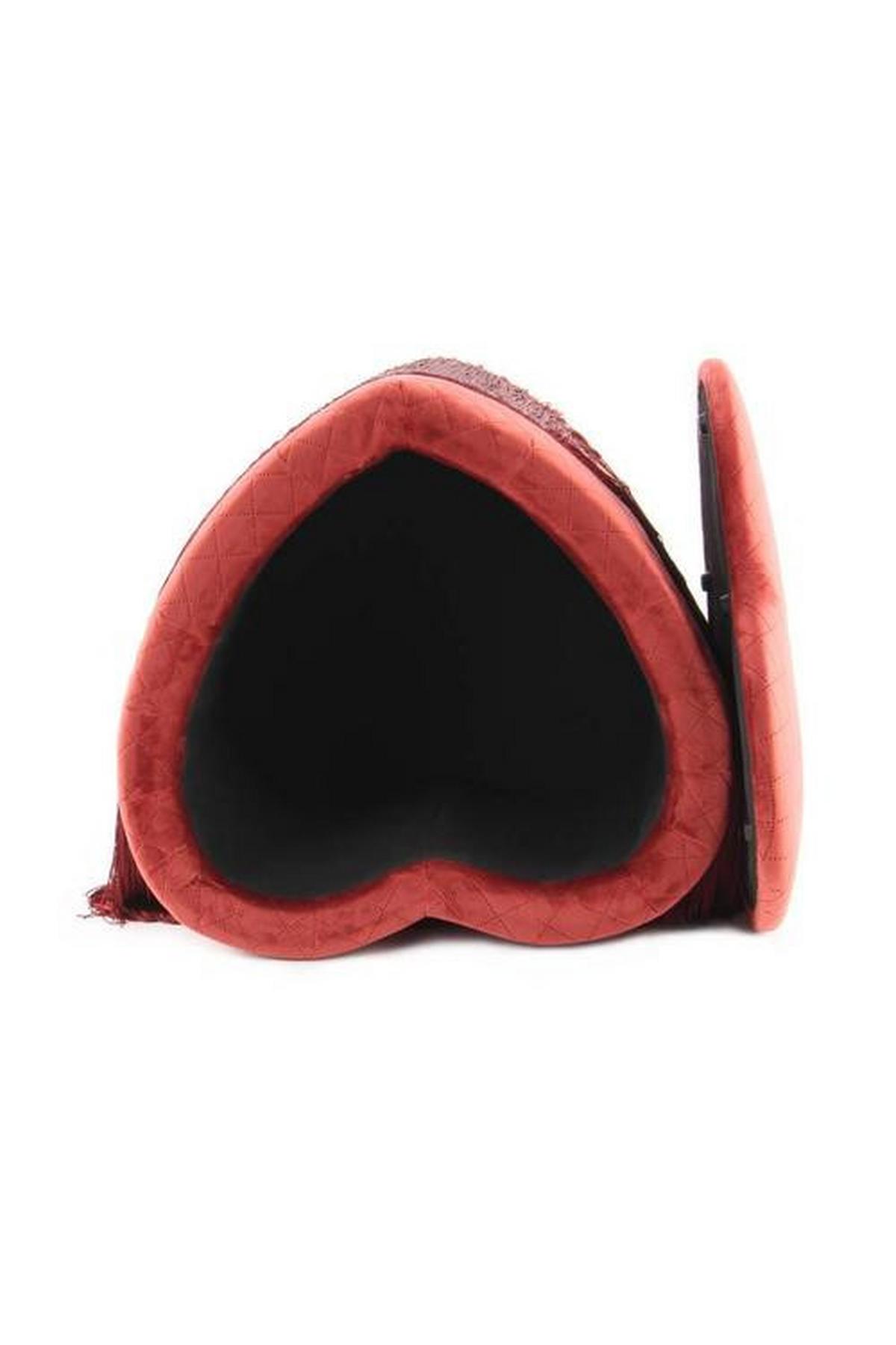 Taburet Z1M5U - bordeaux, Basics, dřevo/kompozitní dřevo (43/42/48cm)