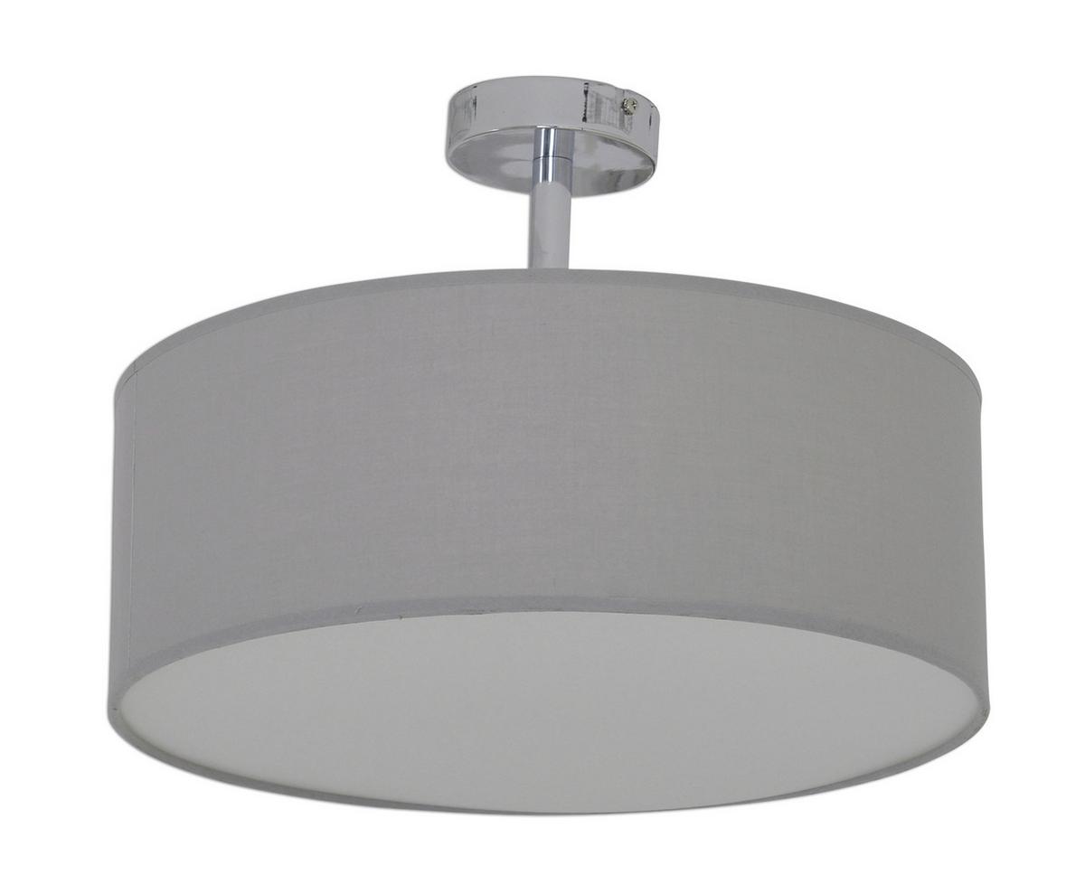 Deckenleuchte New York Ø 40 cm 3-Flamming mit Textilschirm - Grau, Design, Textil/Metall (40/24cm) - Näve