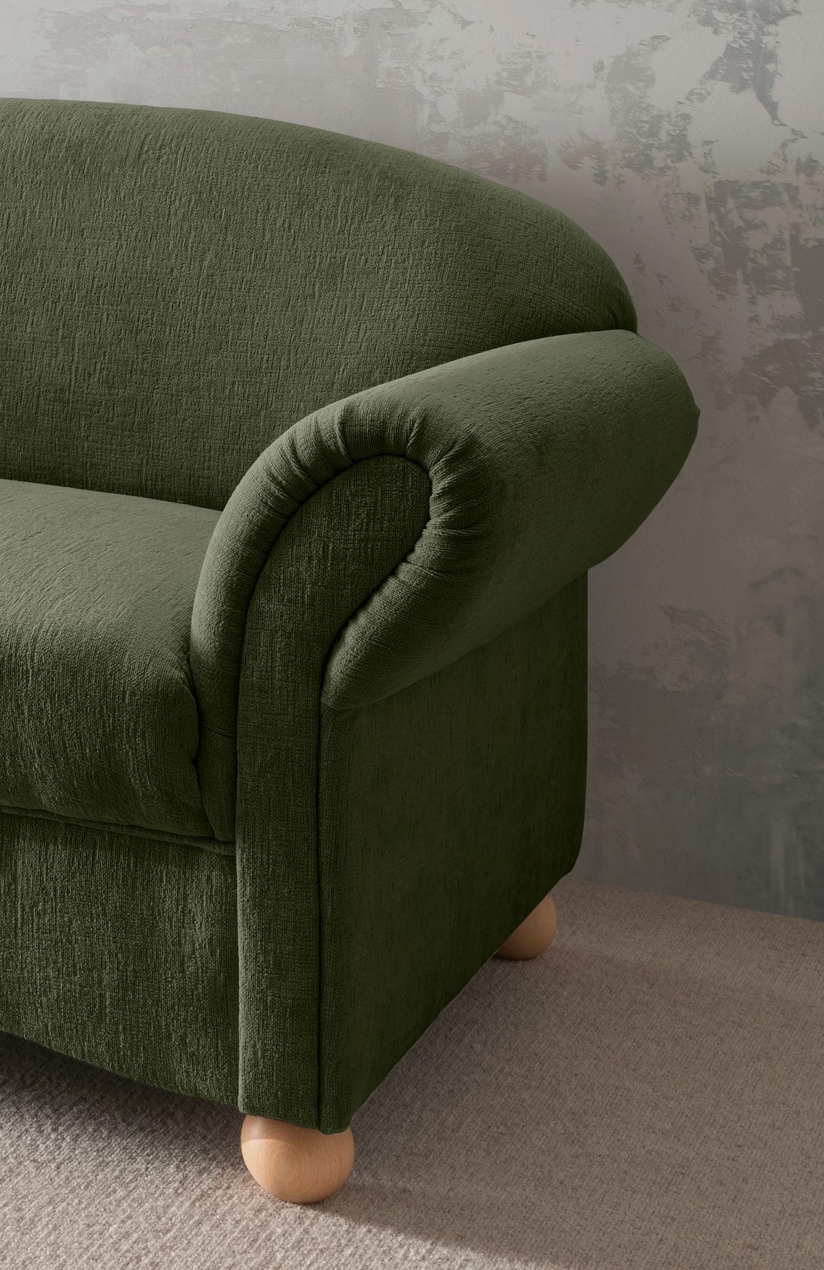 2-sitzer-sofa Torello Grün B: 151cm - Wildeiche/Grün, KONVENTIONELL, Textil (151/94/80cm) - Livetastic