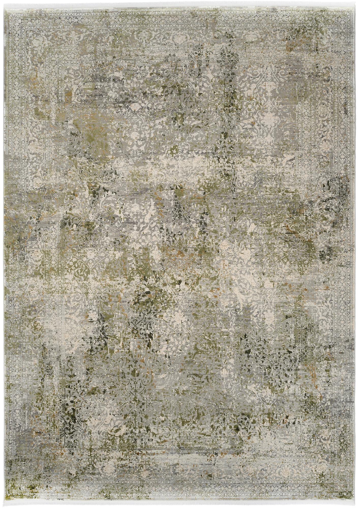 Webteppich Avignon Grau/Grün 80x150 cm - Grau/Grün, Design, Textil (80/150cm) - Dieter Knoll