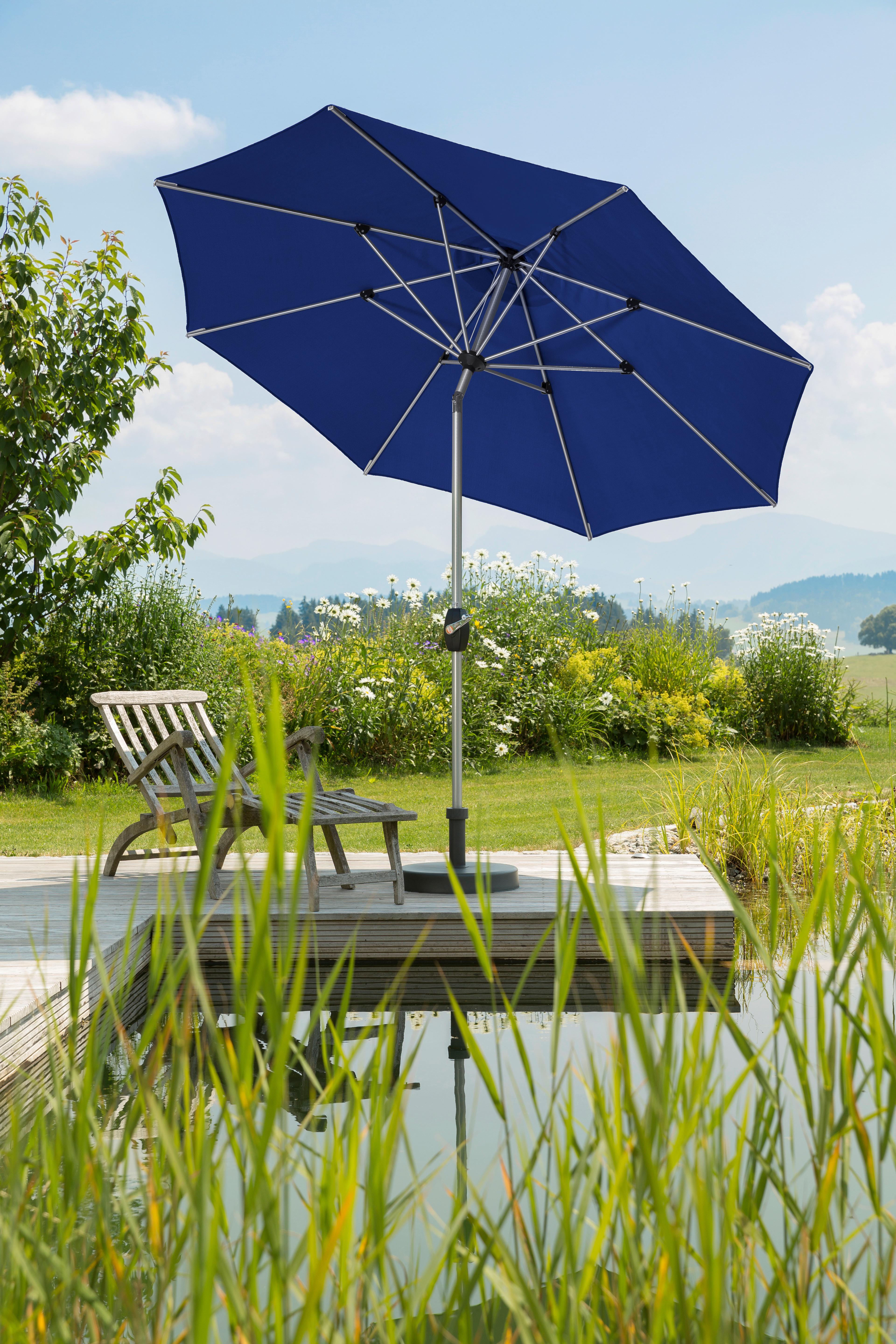 Sonnenschirm Venedig BxHxT: 270x250x270 cm Blau