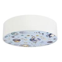 Kinderdeckenleuchte 31-38852 Kiddy Weltraum - Multicolor/Weiß, KONVENTIONELL, Kunststoff/Metall (38/38/14cm)