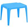 Kindertisch Tavolo Baby Blau Kunststoff Wetterfest - Hellblau, MODERN, Kunststoff (55/50/44cm) - BUNINO