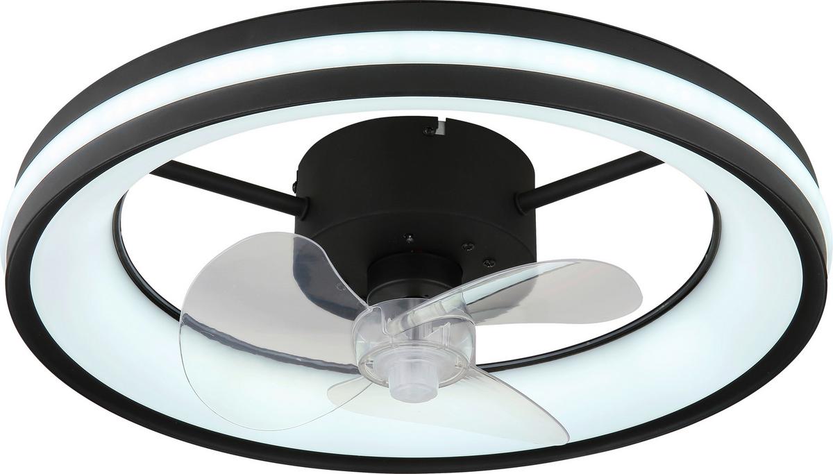 Deckenventilator, Rgb Hayla - Klar/Transparent, Basics, Kunststoff/Metall (49,5/15cm)