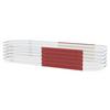 Hochbeet Vita 401 80x40,1x80 cm Oval Rot - Rot, Basics, Metall (80/40,1/80cm)