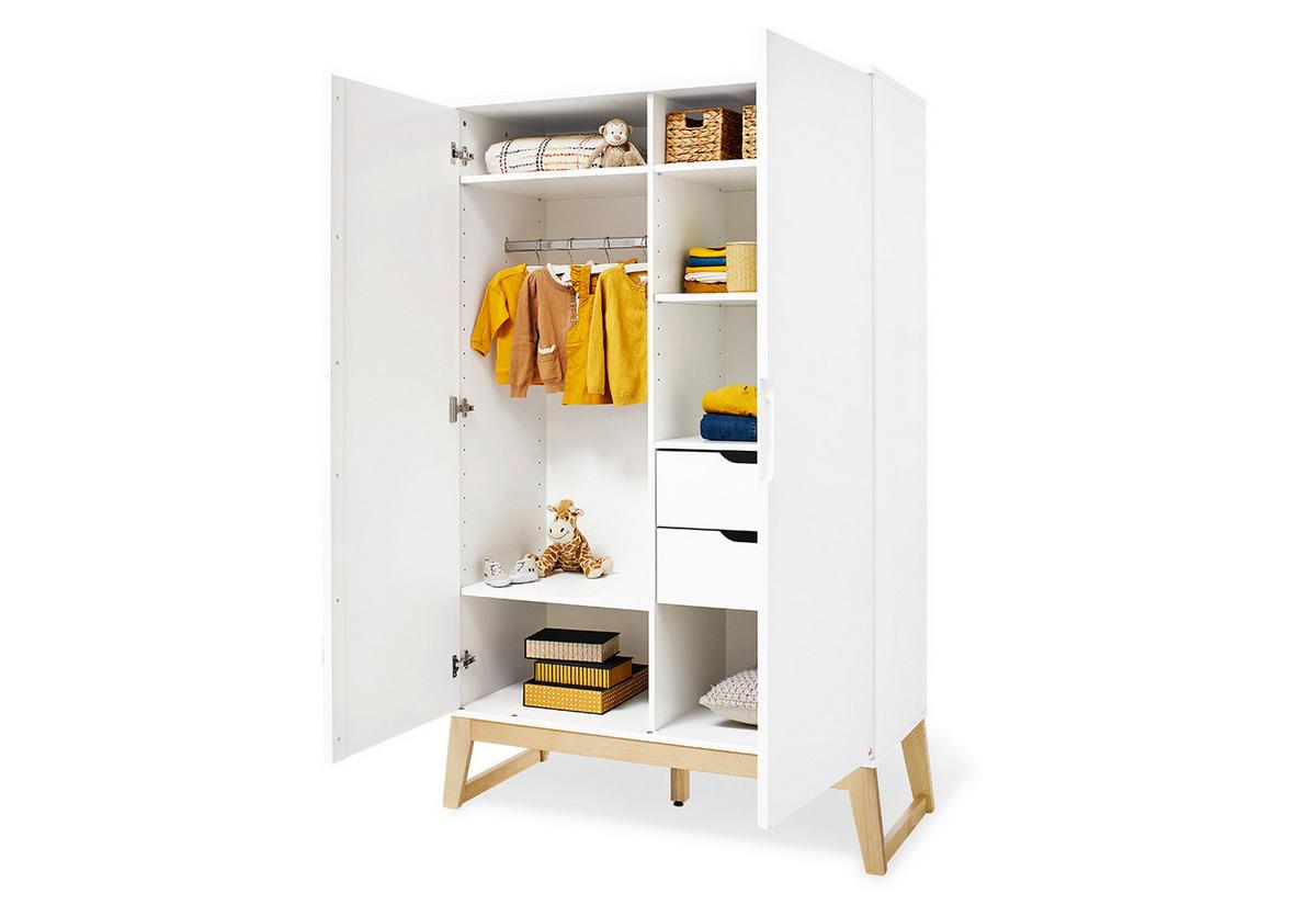 Babyzimmer 103466x Bridge - Eschefarben/Weiß, Design, Holz/Holzwerkstoff (151/76/94cm) - Pinolino