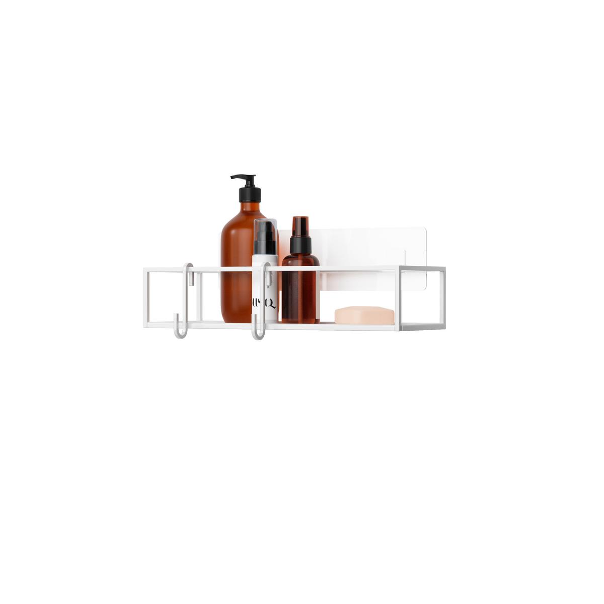 Regál do sprchovacieho kúta biela, 2- Set - bílá, Moderní, kov (32/6,5/12cm) - Mömax