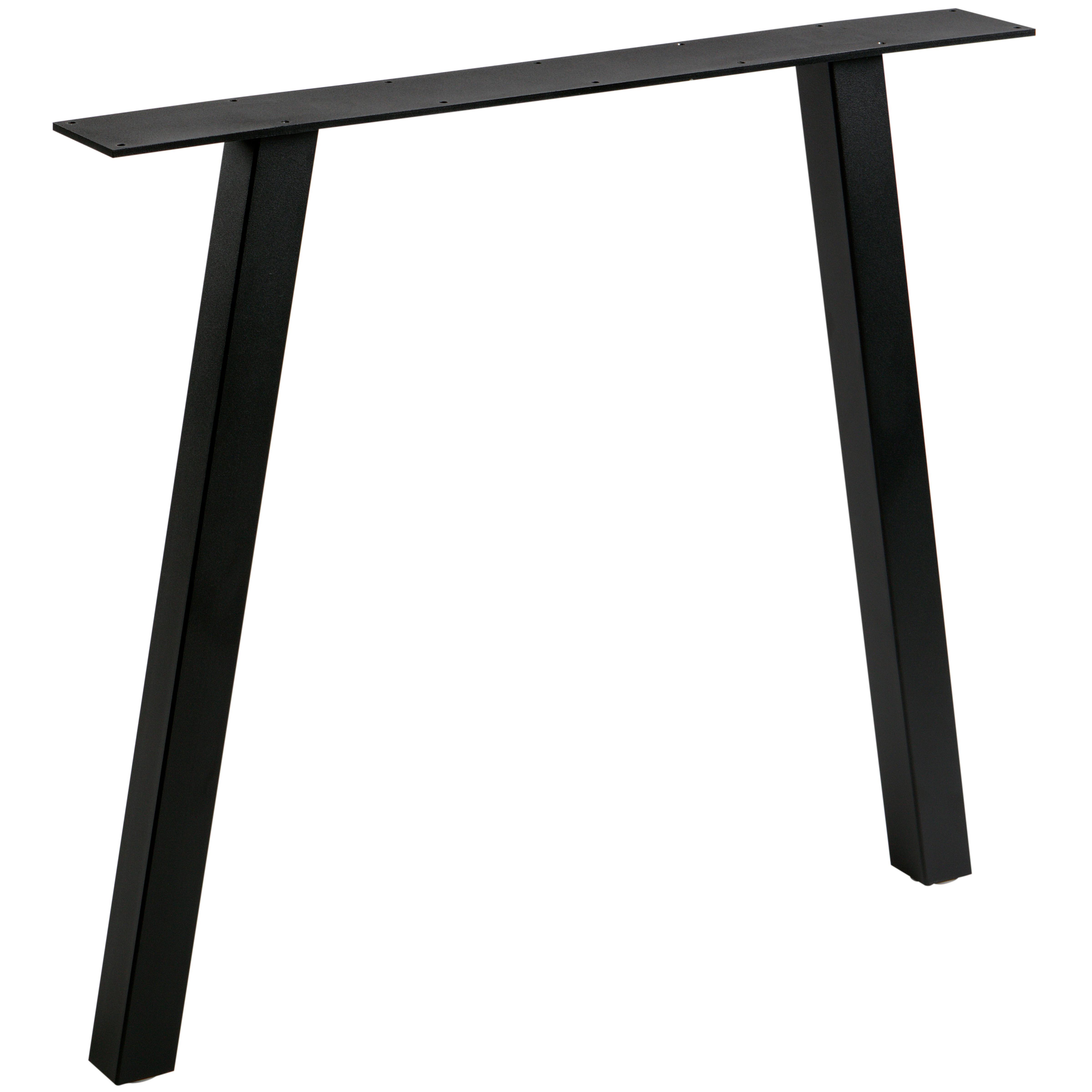 TISCHGESTELL Tablo Schwarz B: 79cm - Schwarz, MODERN, Metall (79/72/10cm) - Livetastic