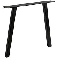 TISCHGESTELL Tablo Schwarz B: 79cm - Schwarz, MODERN, Metall (79/72/10cm) - Livetastic