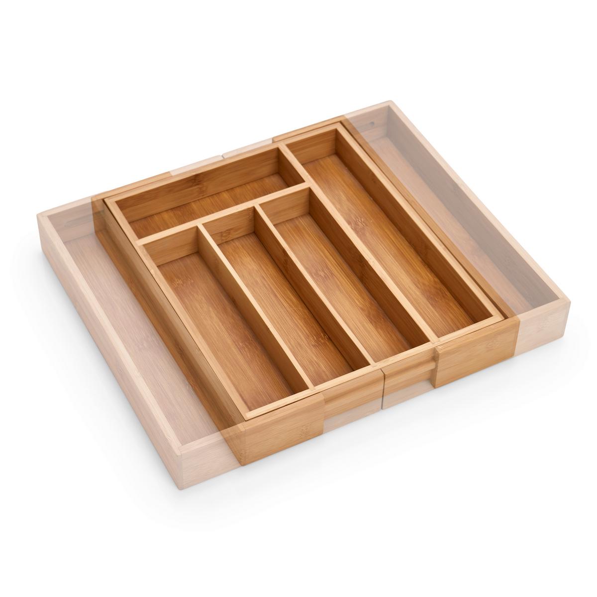 Besteckbox Bambus, natur - Naturfarben, Basics, Holz (33,5/29/5cm) - Zeller Present