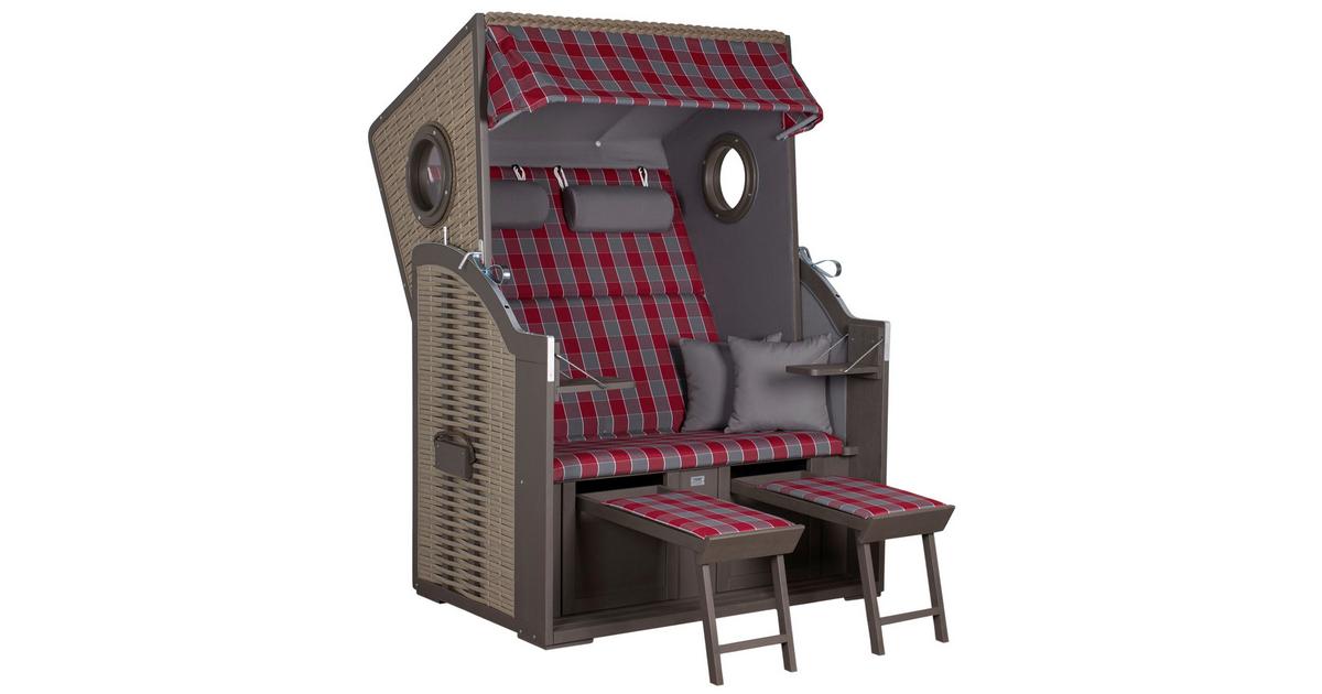 Strandkorb Twin View PE Nature Grey » kaufen!