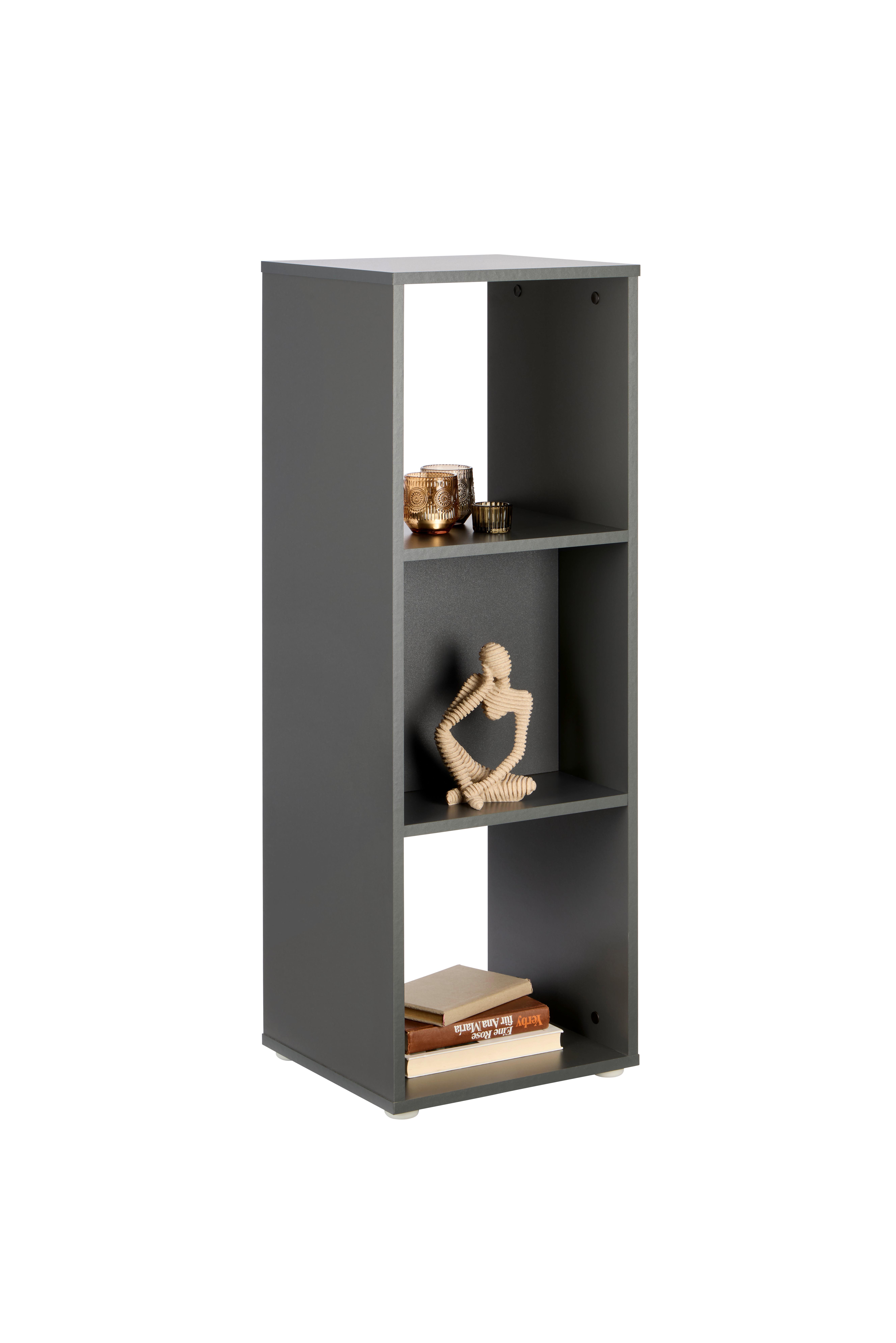 Regal Pisa 13 Anthrazit B: 38,4 cm - Anthrazit, Trend, Holzwerkstoff (38,4/113/35cm)