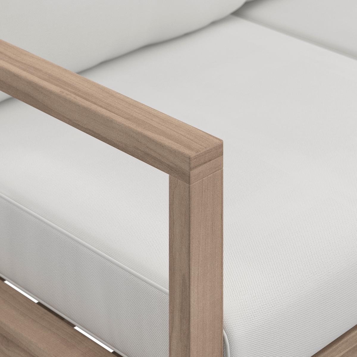 JEDÁLENSKÁ TERASOVÁ SÚPRAVA ANOUK - krémová/sivobiela, Modern, drevo/textil (194/67/71cm) - Bessagi Garden