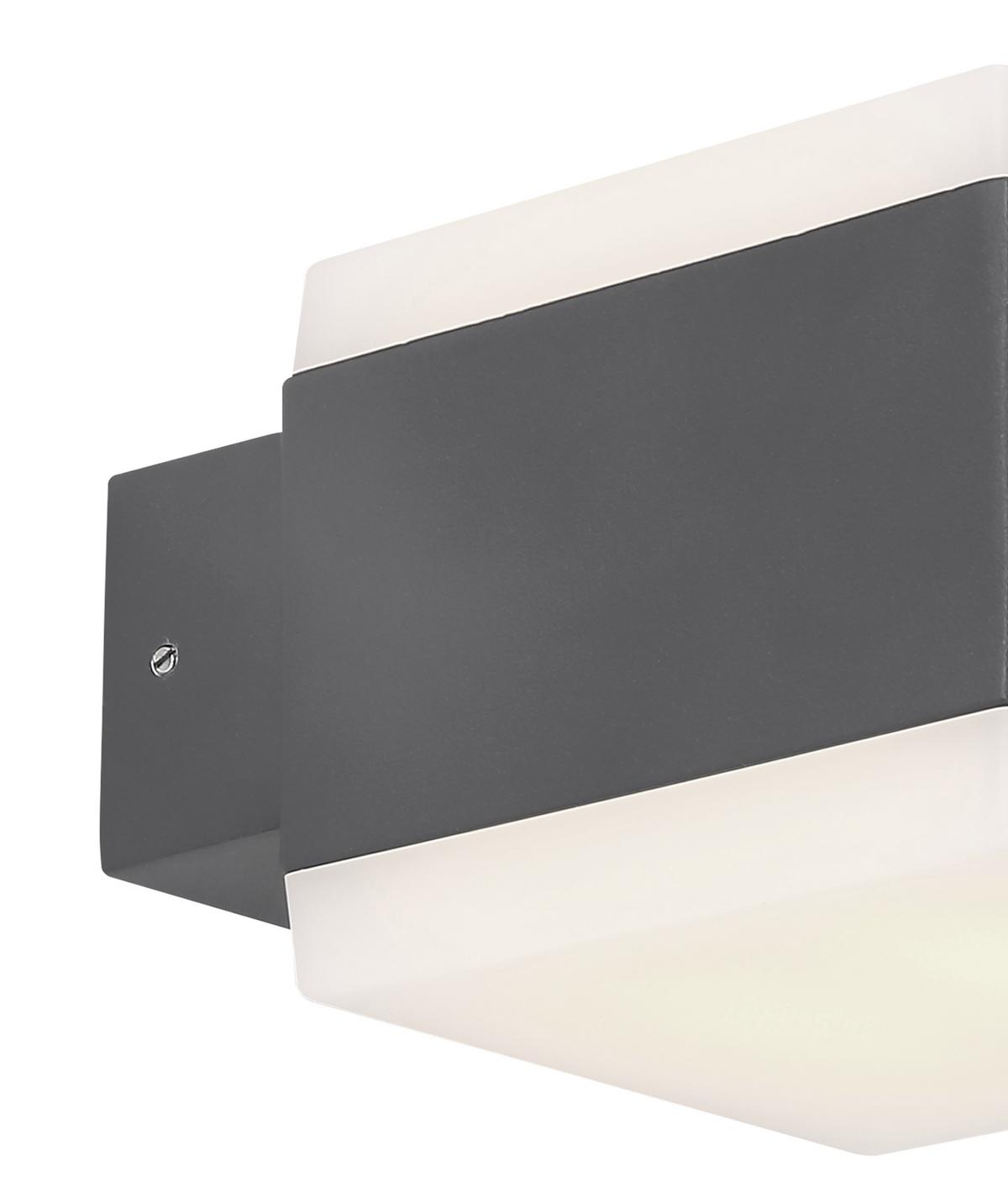 Led Außenleuchte Slice 15 Watt Kunststoff, Wandmontage - Basics, Kunststoff/Metall (11/9cm) - Globo