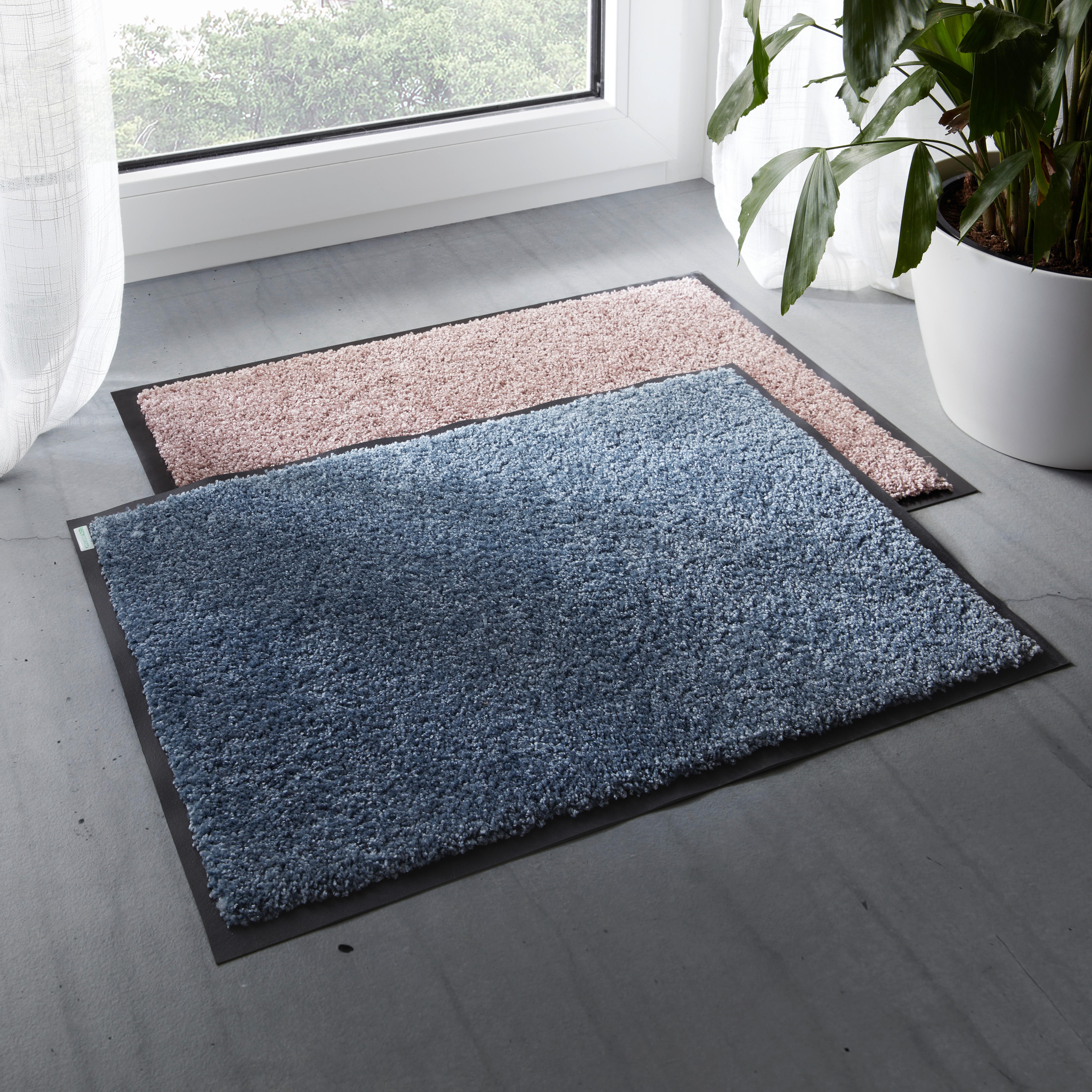 Dveřní Rohožka Fortuna 3, 80/120cm, Šedomodrá - šedá, Moderní, textil (80/120cm) - Modern Living