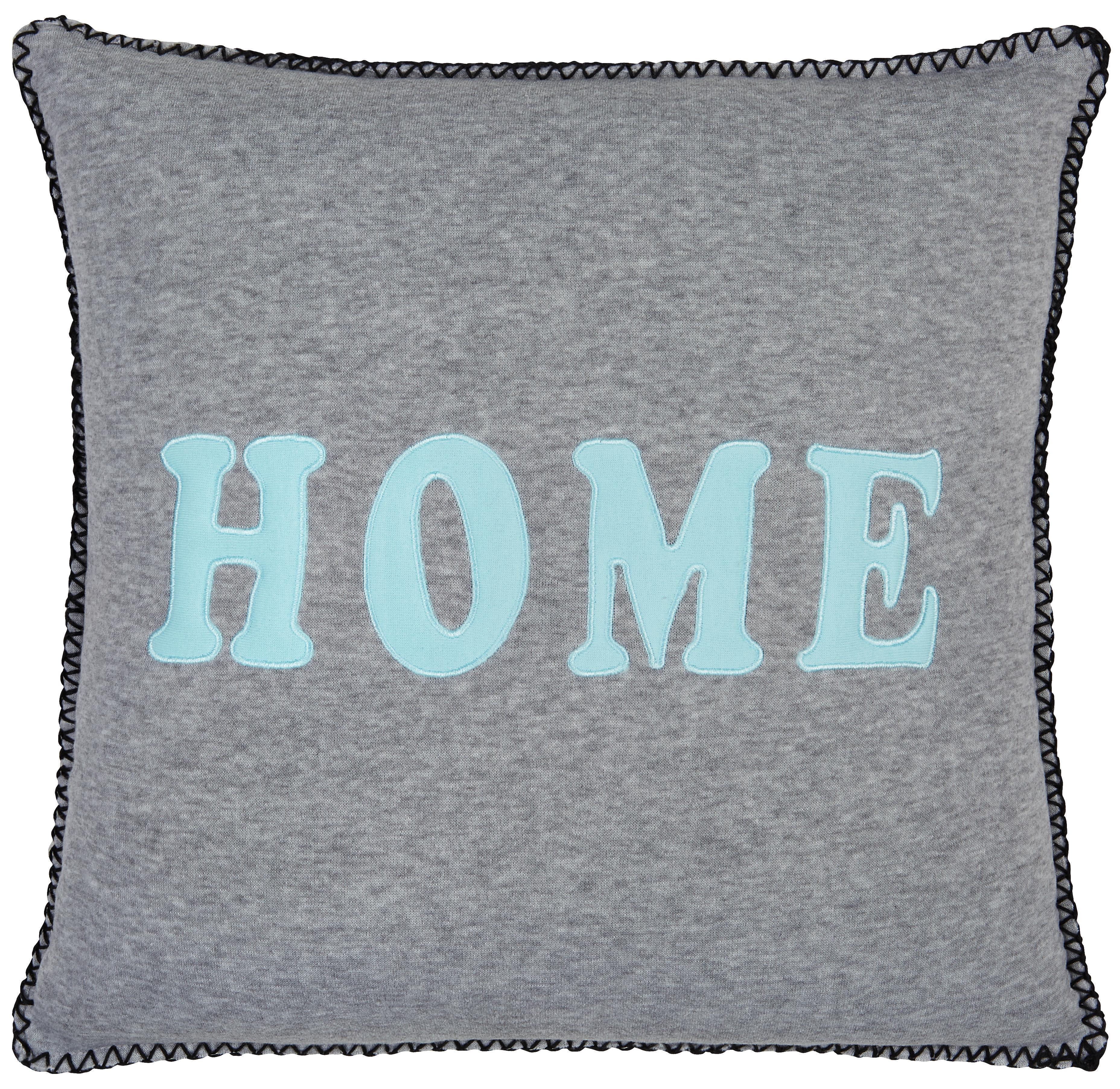 Zierkissen Home - Blau/Grau, MODERN, Textil (45/45cm) - Luca Bessoni