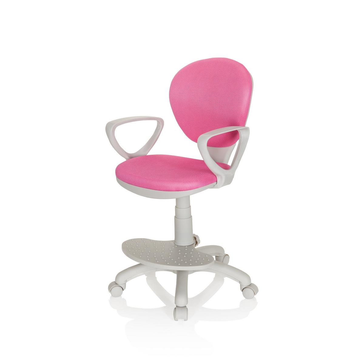 Jugenddrehstuhl Kid Colour Pink/Grau - Pink/Grau, Basics, Kunststoff (53/83-95/51cm) - MID.YOU
