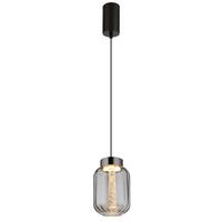 LED-Hängeleuchte 15746 - Klar/Chromfarben, Basics, Glas/Kunststoff (15/150cm) - Globo