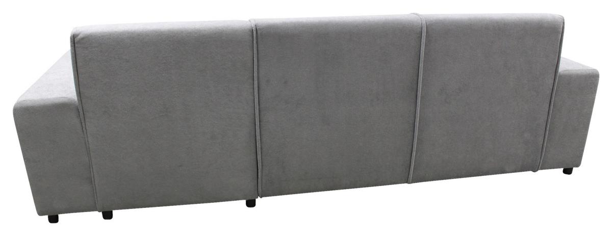 Ecksofa Classic Grau 270x175 Cm - Schwarz/Grau, Design, Textil (270/175cm) - MID.YOU