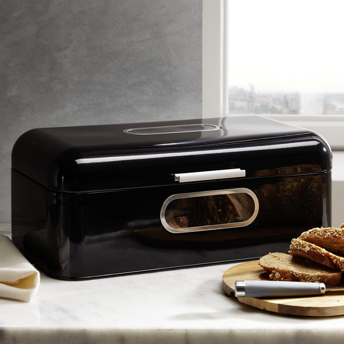 CHLEBNÍK ECHTWERK RETRO - černá, Trend, kov (42,5/23,8/17cm) - Echtwerk